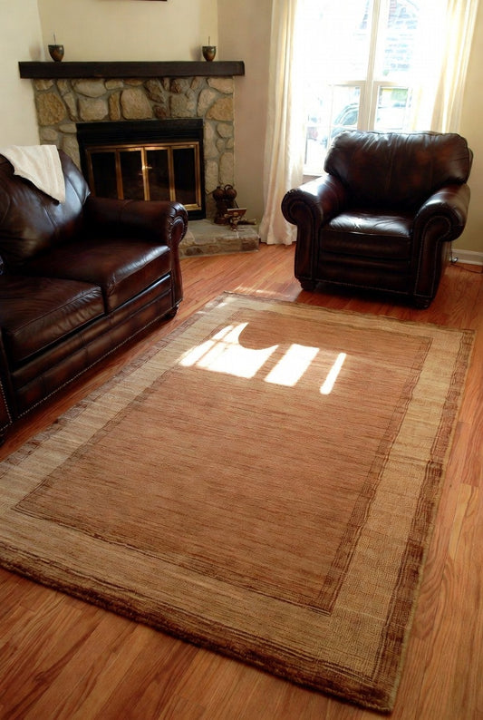 Warm Beige Living Room Rug