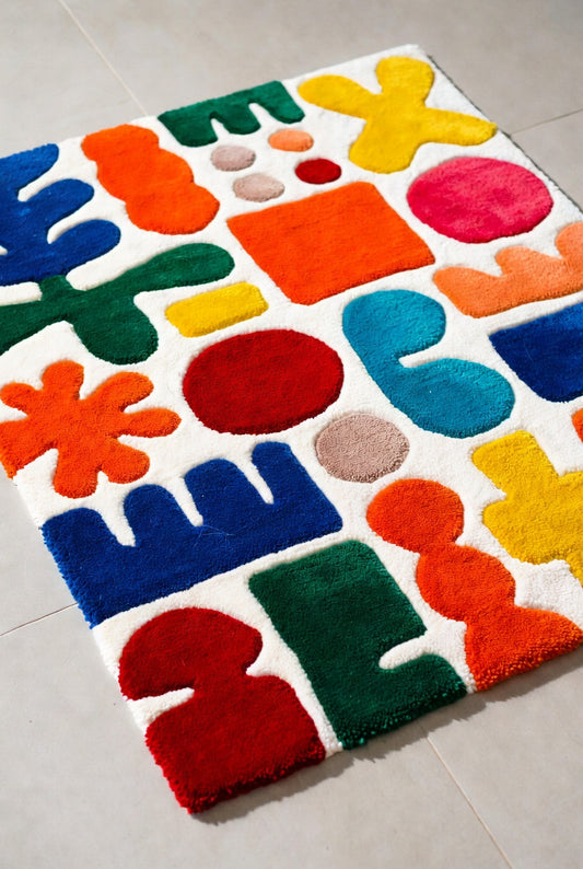 Fun Design Hand Tufted Kids Rug