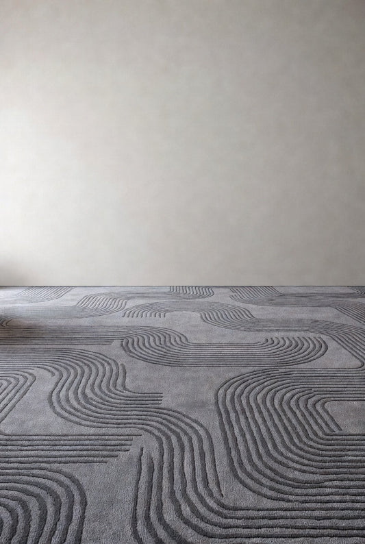Elegant Grey Modern Carpet