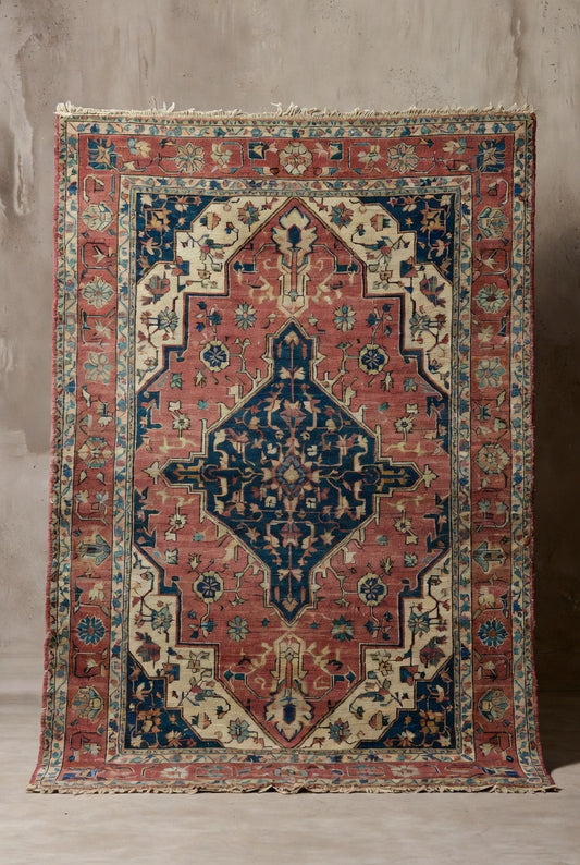 Vintage Inspired Persian Wool Rug